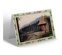 CHRISTMAS NOTELET - Vintage Scotland - The Memorial Hut, Puck's Glen (b)