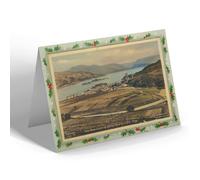 CHRISTMAS NOTELET - Vintage Scotland - The Mountains of Kintail and Kyleakin, Skye b