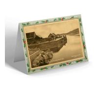 CHRISTMAS NOTELET - Vintage Scotland - The Pier, Lochmaddy, North Uist
