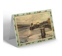 CHRISTMAS NOTELET - Vintage Scotland - The Quayside, Fort William (b)