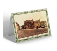 CHRISTMAS NOTELET - Vintage Scotland - The Square & Memorial Portree Isle of Skye b