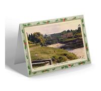 CHRISTMAS NOTELET - Vintage Scotland - Viaduct, River Avon, Larkhall (b)