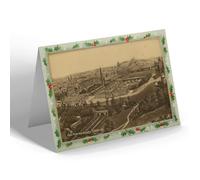 CHRISTMAS NOTELET - Vintage Scotland - View from the Castle, Edinburgh (b)