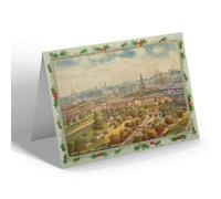 CHRISTMAS NOTELET - Vintage Scotland - View from the Castle, Edinburgh (c)