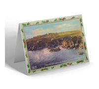 CHRISTMAS NOTELET - Vintage Scotland - View from the Lighthouse, Boddam (b)