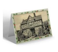 CHRISTMAS NOTELET - Vintage Shropshire - The Gate House, Stokesay