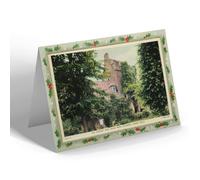CHRISTMAS NOTELET - Vintage Somerset - Ancient Gate House Cathedral Green Wells a b