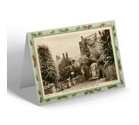 CHRISTMAS NOTELET - Vintage Somerset - Ancient Gate House, Cathedral Green, Wells b