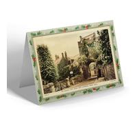 CHRISTMAS NOTELET - Vintage Somerset - Ancient Gate House Cathedral Green Wells b b