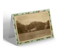 CHRISTMAS NOTELET - Vintage Somerset - Dunster Castle (b)