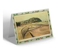 CHRISTMAS NOTELET - Vintage Somerset - Minehead from the East (b)