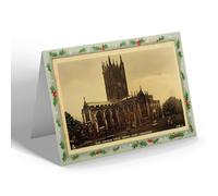 CHRISTMAS NOTELET - Vintage Somerset - The Church from North East, Ilminster (b)