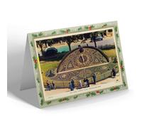 CHRISTMAS NOTELET - Vintage Somerset - The Floral Cuckoo Clock, Weston-super-Mare b