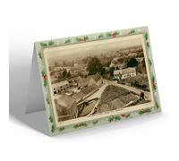 CHRISTMAS NOTELET - Vintage Somerset - View from Church Tower, East Chinnock