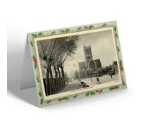 CHRISTMAS NOTELET - Vintage Staffordshire - St. Paul's Square, Burton-on-Trent