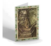 CHRISTMAS NOTELET - Vintage Staffordshire - The Dells, Eccleshall (b)