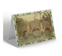 CHRISTMAS NOTELET - Vintage Suffolk - The Abbots Bridge, Bury St. Edmunds