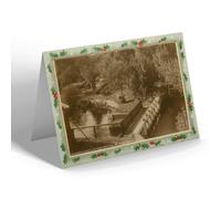 CHRISTMAS NOTELET - Vintage Suffolk - The Flood Gates from Mill Studio, Flatford