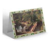 CHRISTMAS NOTELET - Vintage Suffolk - The Flood Gates from Mill Studio, Flatford (b)