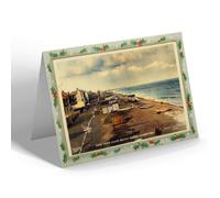 CHRISTMAS NOTELET - Vintage Suffolk - View from Coast Guard Tower, Aldeburgh (bc)