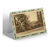 CHRISTMAS NOTELET - Vintage Surrey - Guildford Cathedral from the Hog's Back