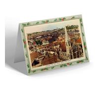 CHRISTMAS NOTELET - Vintage Surrey - Guildford from William Harvey's Roof Garden (b)