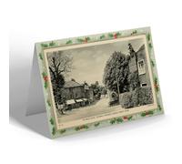 CHRISTMAS NOTELET - Vintage Surrey - The Bear Hotel looking towards Church St, Esher