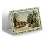 CHRISTMAS NOTELET - Vintage Surrey The Bear Hotel looking towards Church St Esher b