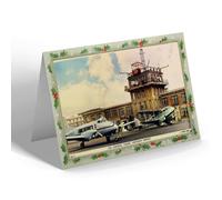 CHRISTMAS NOTELET - Vintage Surrey - The Control Tower, Croydon Airport (ac)