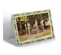CHRISTMAS NOTELET - Vintage Surrey - The King's Stone, Kingston-on-Thames (b)