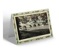 CHRISTMAS NOTELET - Vintage Surrey - Tow Path and Bridge, Kingston-on-Thames