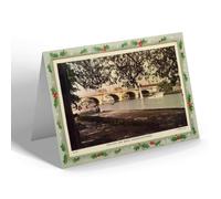 CHRISTMAS NOTELET - Vintage Surrey - Tow Path and Bridge, Kingston-on-Thames (b)