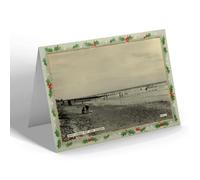 CHRISTMAS NOTELET - Vintage Sussex - Beach Looking East, West Wittering (b)