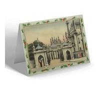 CHRISTMAS NOTELET - Vintage Sussex - Entrance To Royal Pavilion, Brighton (a)