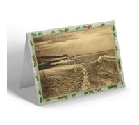 CHRISTMAS NOTELET - Vintage Sussex - High Tide at Splash Point, Worthing