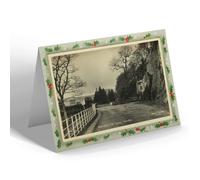 CHRISTMAS NOTELET - Vintage Wales - Approaching Lake Vyrnwy, Llanwddyn