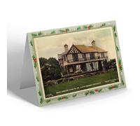 CHRISTMAS NOTELET - Vintage Wales Bryn Awelon (Home of Mr Lloyd George) Criccieth b