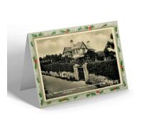 CHRISTMAS NOTELET - Vintage Wales - Bryn Awelon Residence of Lloyd George Criccieth
