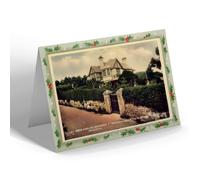 CHRISTMAS NOTELET - Vintage Wales Bryn Awelon Residence of Lloyd George Criccieth b