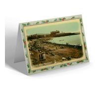 CHRISTMAS NOTELET - Vintage Wales - Central Beach, Aberystwyth (a)