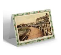 CHRISTMAS NOTELET - Vintage Wales - Central Lower Promenade, Porthcawl (ac)