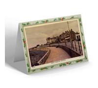 CHRISTMAS NOTELET - Vintage Wales - Central Promenade, Porthcawl (bc)