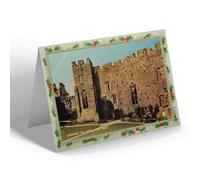 CHRISTMAS NOTELET - Vintage Wales - Chepstow. The Castle, First Court (b)