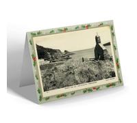 CHRISTMAS NOTELET - Vintage Wales - Church and Bay, Cwm-Yr-Eglwys, Pembrokeshire