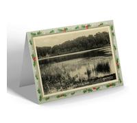 CHRISTMAS NOTELET - Vintage Wales - Llyndu Pool (b), Meifod