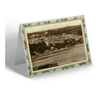 CHRISTMAS NOTELET - Vintage Wales - New Quay Central from Traethgwyn