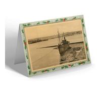 CHRISTMAS NOTELET - Vintage Wales - Pembroke Docks from Landing Stage, Neyland