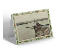 CHRISTMAS NOTELET - Vintage Wales - Pembroke Docks from Landing Stage, Neyland (b)