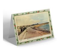 CHRISTMAS NOTELET - Vintage Wales - Promenade & Sleeping Lady West Shore Llandudno b