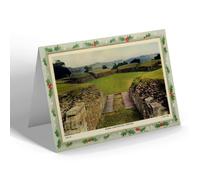 CHRISTMAS NOTELET - Vintage Wales - Roman Amphitheatre, Caerleon (b)